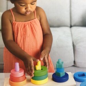 Wooden  Stacker Rings from Investigator  Playkit. for 31-33 months by Loveveri